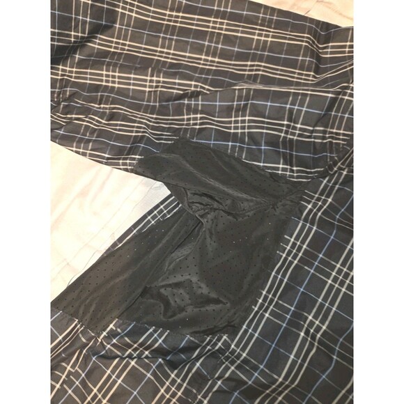 Zero Restriction Men’s Golf Jacket Full Zip Black Plaid Polyester Size Medium - Picture 6 of 12